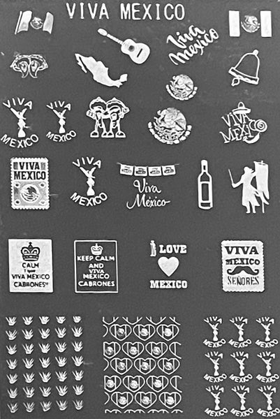 Viva Mexico Stamping Plates