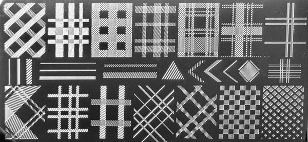 Plaid Stamping Plates