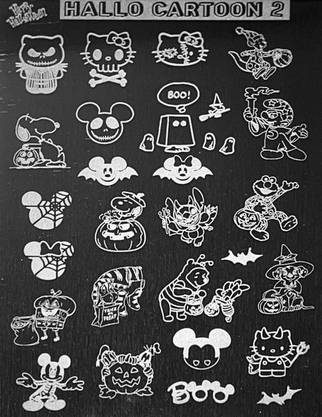 Famous Cartoon Halloween Stamping Plates