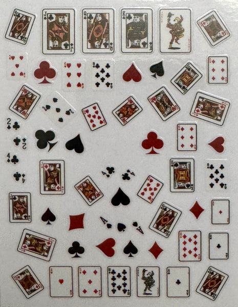 Poker Nail Decals