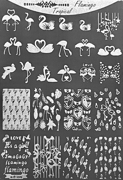 Flamingo Stamping Plates