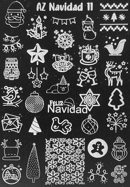 Navidad Christmas Stamping Plates