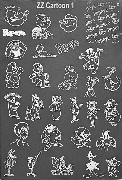 Famous Cartoon Stamping Plates