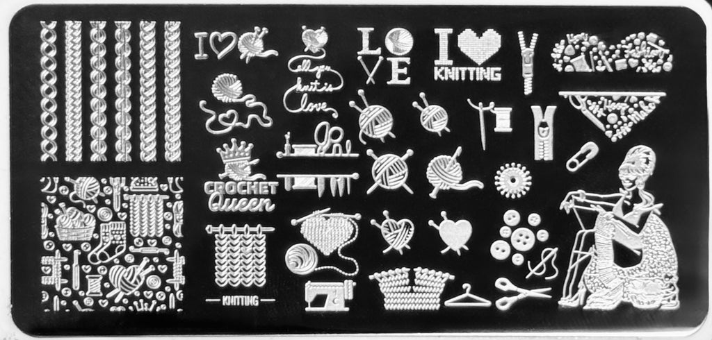 Knitting Stamping Plate