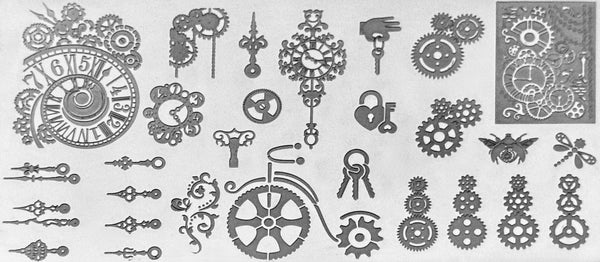 Steampunk Stamping Plates