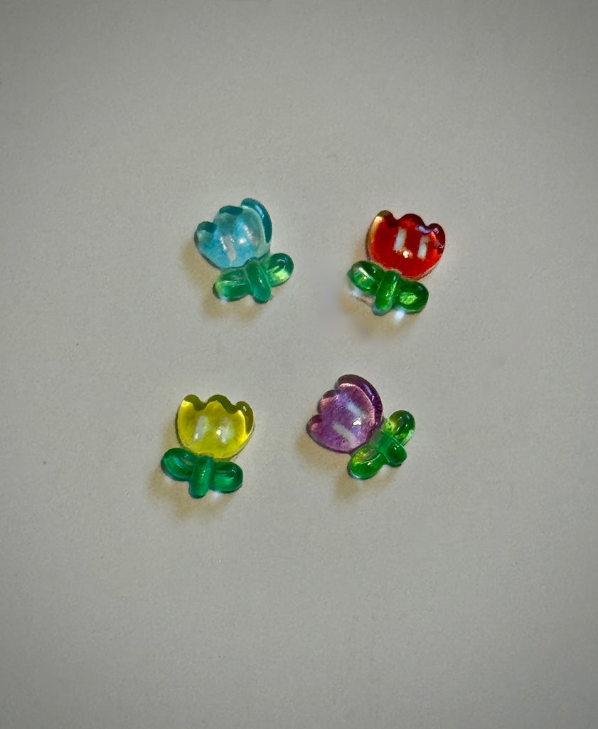 Resin Tulips Nail Charms (4)