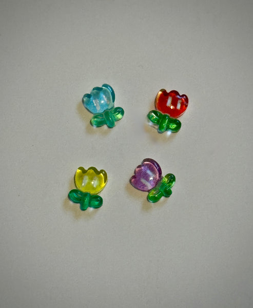 Resin Tulips Nail Charms (4)