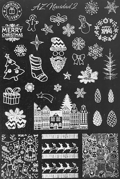 Navidad Christmas Stamping Plates