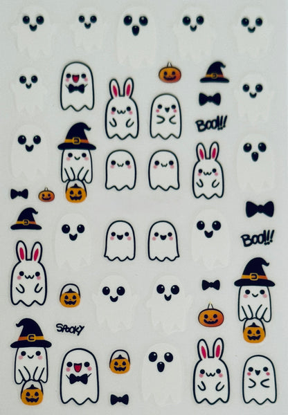 Colorful Halloween Nail Decals