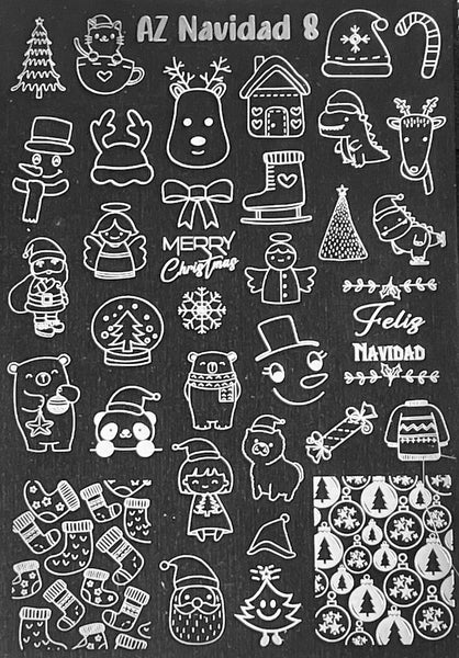 Navidad Christmas Stamping Plates