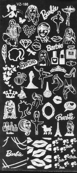 Barbara Fashion Doll Stamping Plates
