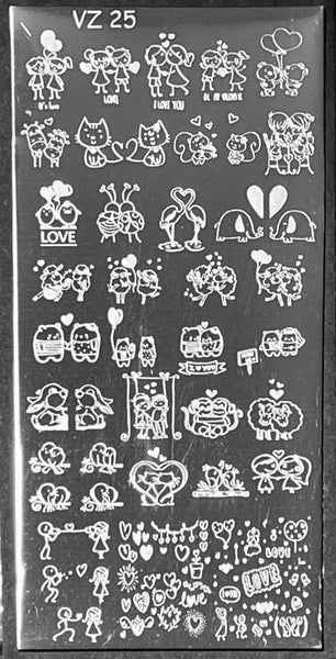 Cute Cartoon Couples Stamping Plate