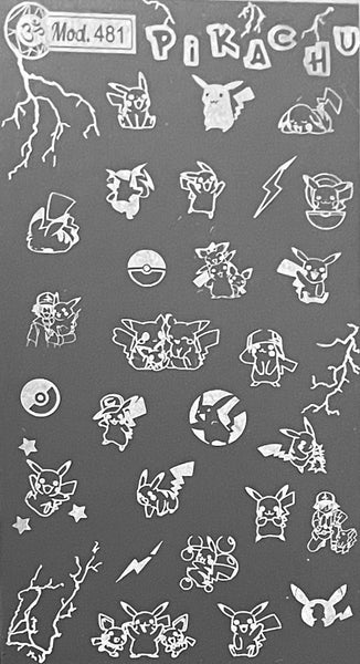 Pikachu, Squirtle, and More Stamping Plates