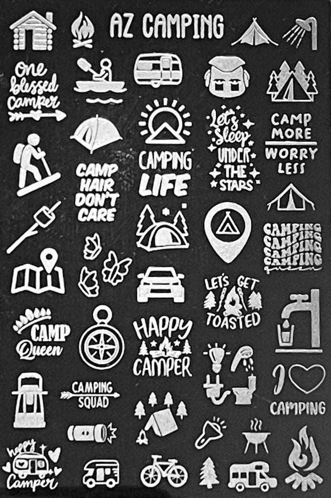 Camping Stamping Plate