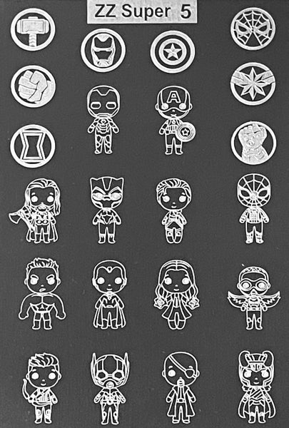 Super Heroes Stamping Plates