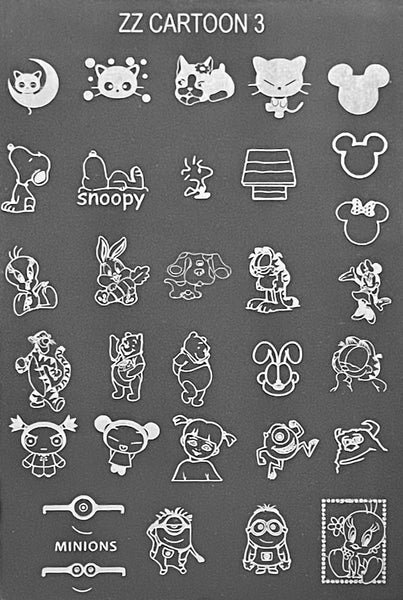 Famous Cartoon Stamping Plates