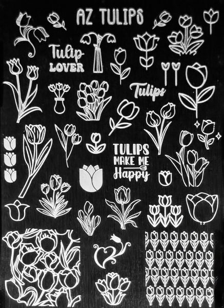 Flowers and Leaves Stamping Plates