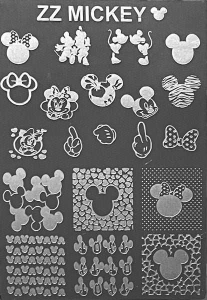 M Mouse Stamping Plates