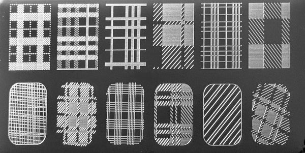 Plaid Stamping Plates