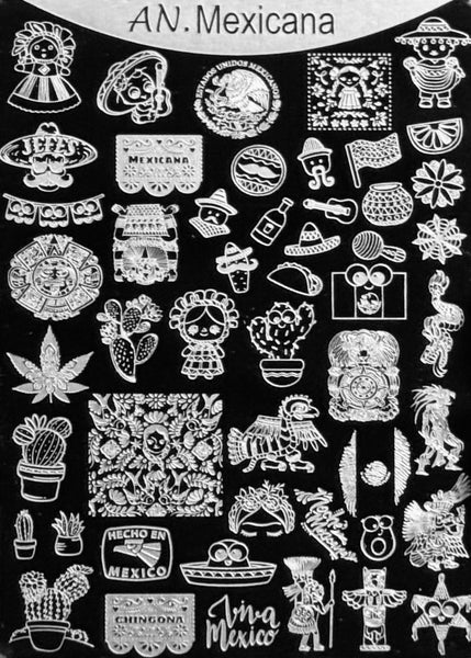 Viva Mexico Stamping Plates