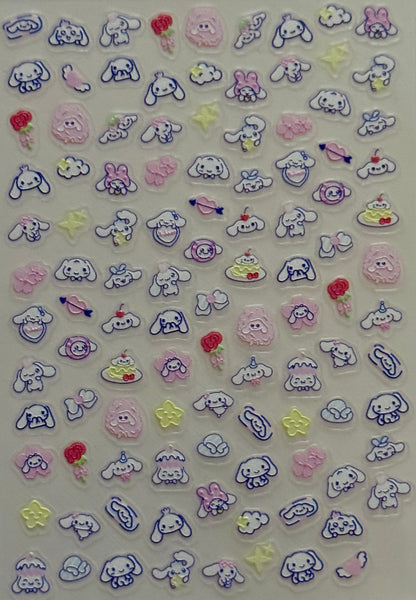Hi Kitty and Friends Nail Decals