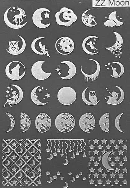 Moon, Sun, And Stars Stamping Plates