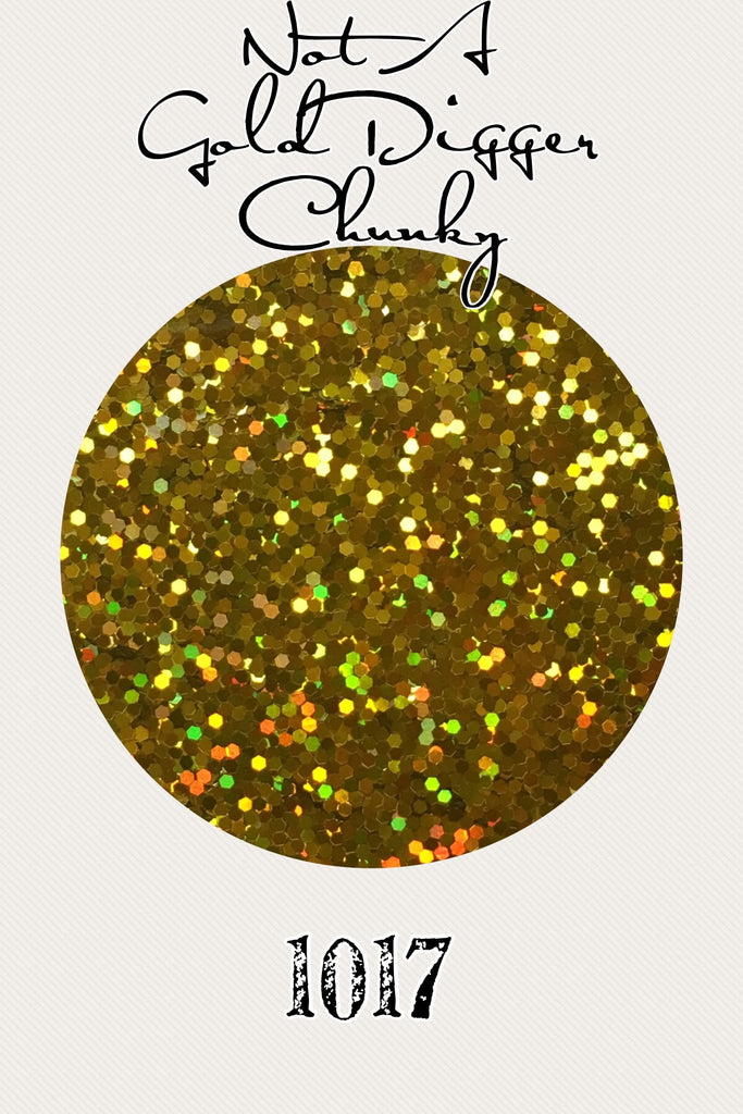 Not A Gold Digger Hologram Chunky Glitter