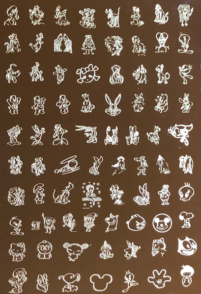 Variety Cartoon Characters XXL Stamping Plates