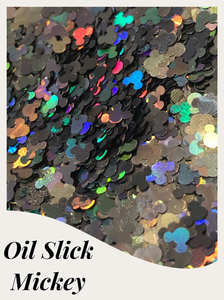 Oil Slick Mouse Holo Glitter