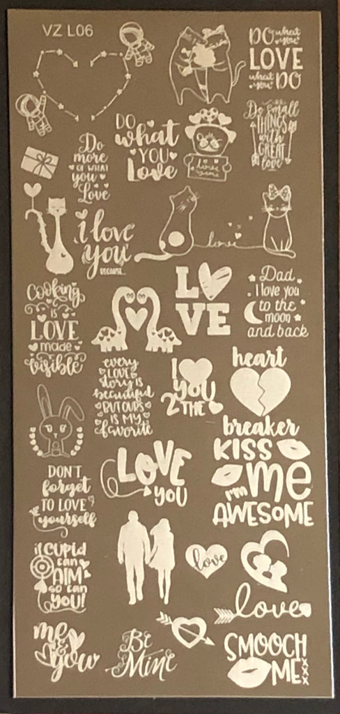 Love Quotes Stamping Plate – Glitter Guy
