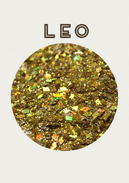 Leo Zodiac Chunky Glitter Mix