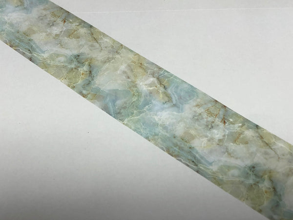 Green, White & Gold Marble Nail Foil