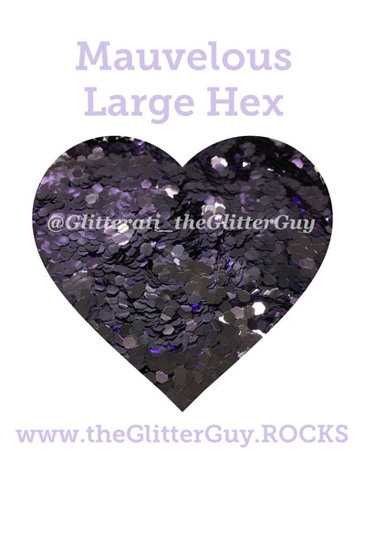 Mauvelous Large Hex Glitter