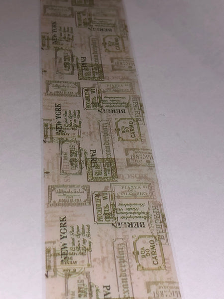Travel Stamps Nail Foil