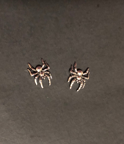 Silver Spiders Nail Charms (2)