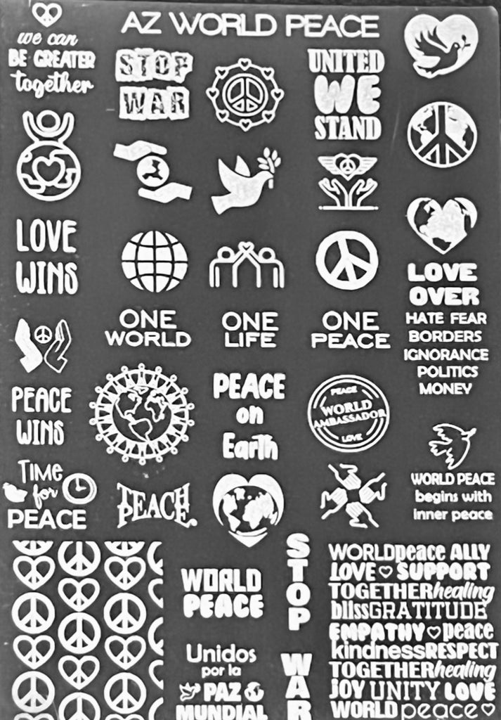 World Peace Stamping Plate