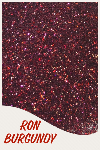Ron Burgundy Ultrafine Glitter Mix