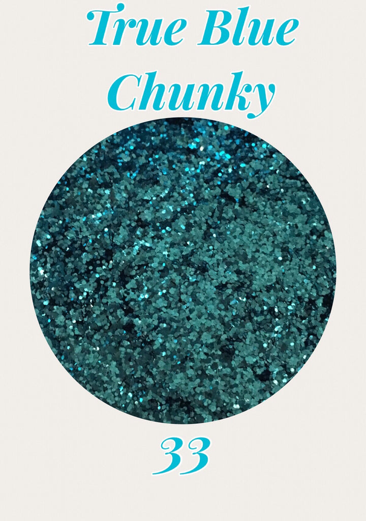 True Blue Chunky Glitter