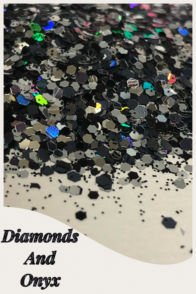 Diamonds and Onyx Chunky Glitter Mix