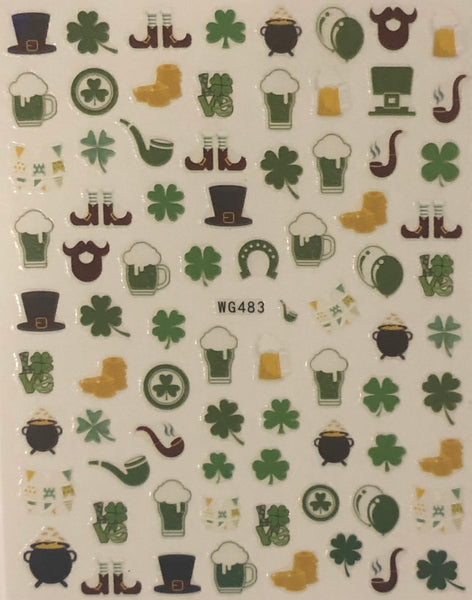 St Patrick’s Day Nail Decals