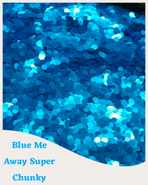 Blue Me Away Neon Pearl Super Chunky Glitter