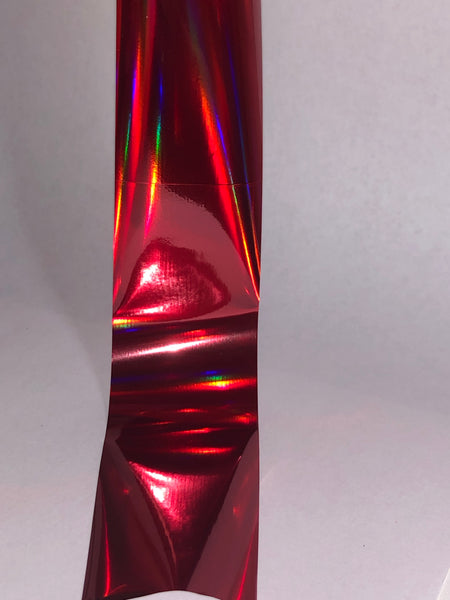 Red Solid Holo Nail Foil