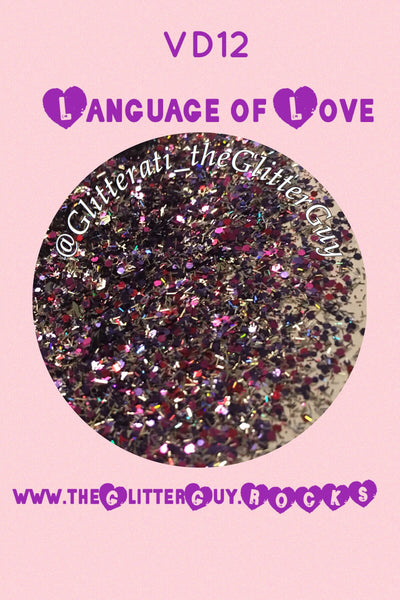 Language of Love Chunky Valentine’s Glitter
