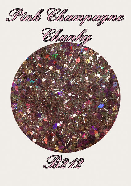 Pink Champagne Chunky Custom Mix Glitter