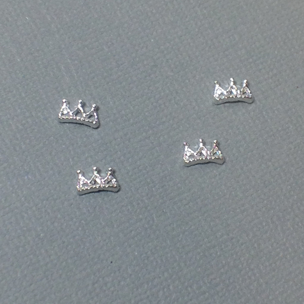 Tiny Silver Crowns (4)