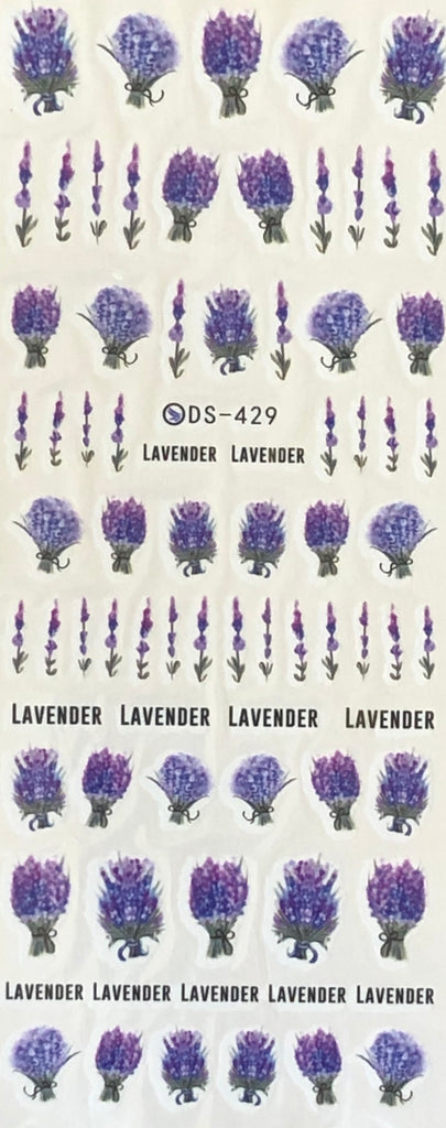 Lavender Nail Decals