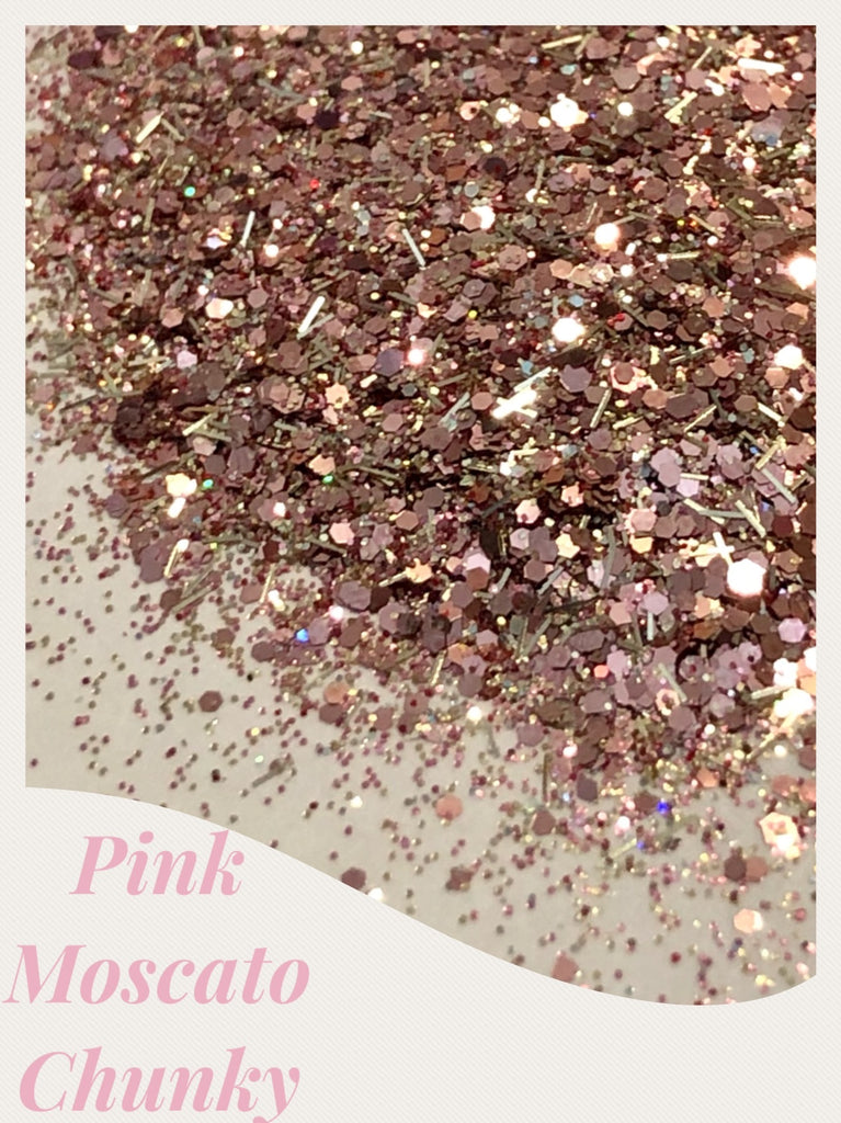 Pink Moscato Chunky Glitter Mix
