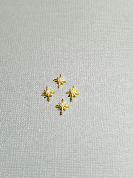 Gold North Star Charm  (4)