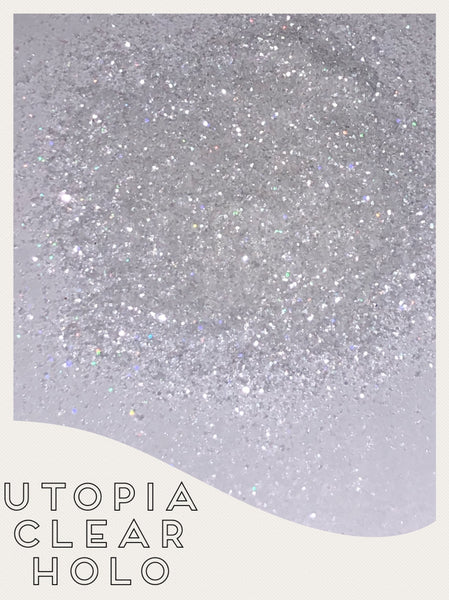 Utopia Clear Hologram Ultrafine Glitter