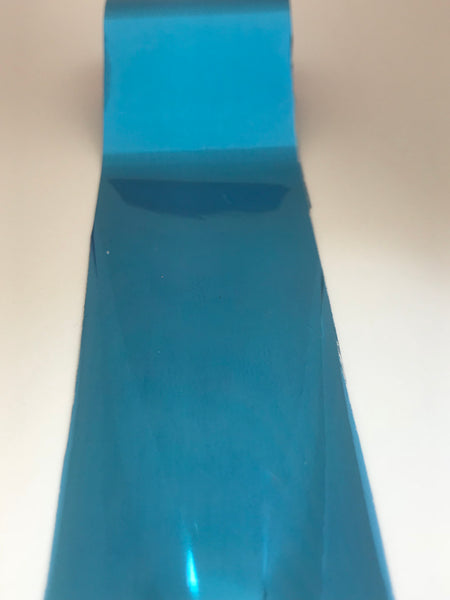 Medium Aqua Blue Solid Nail Foil